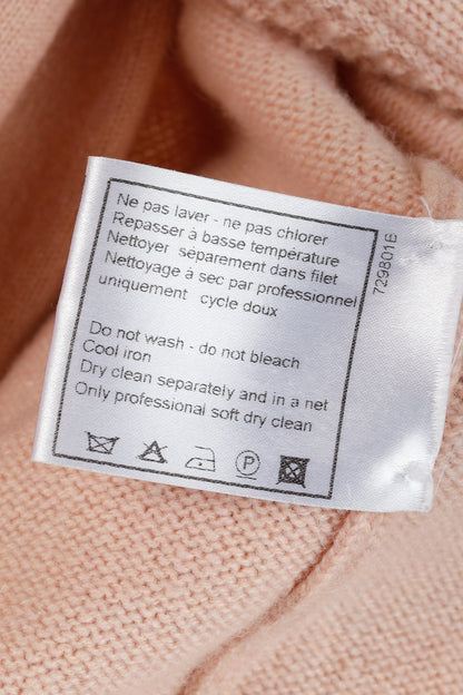 Chanel SS/05 Light Pink Cashmere Rosette Sweater Twinset