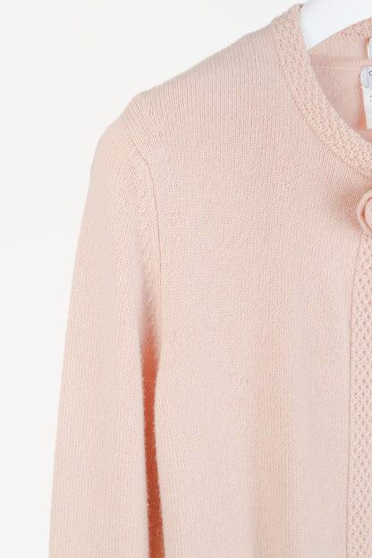 Chanel SS/05 Light Pink Cashmere Rosette Sweater Twinset