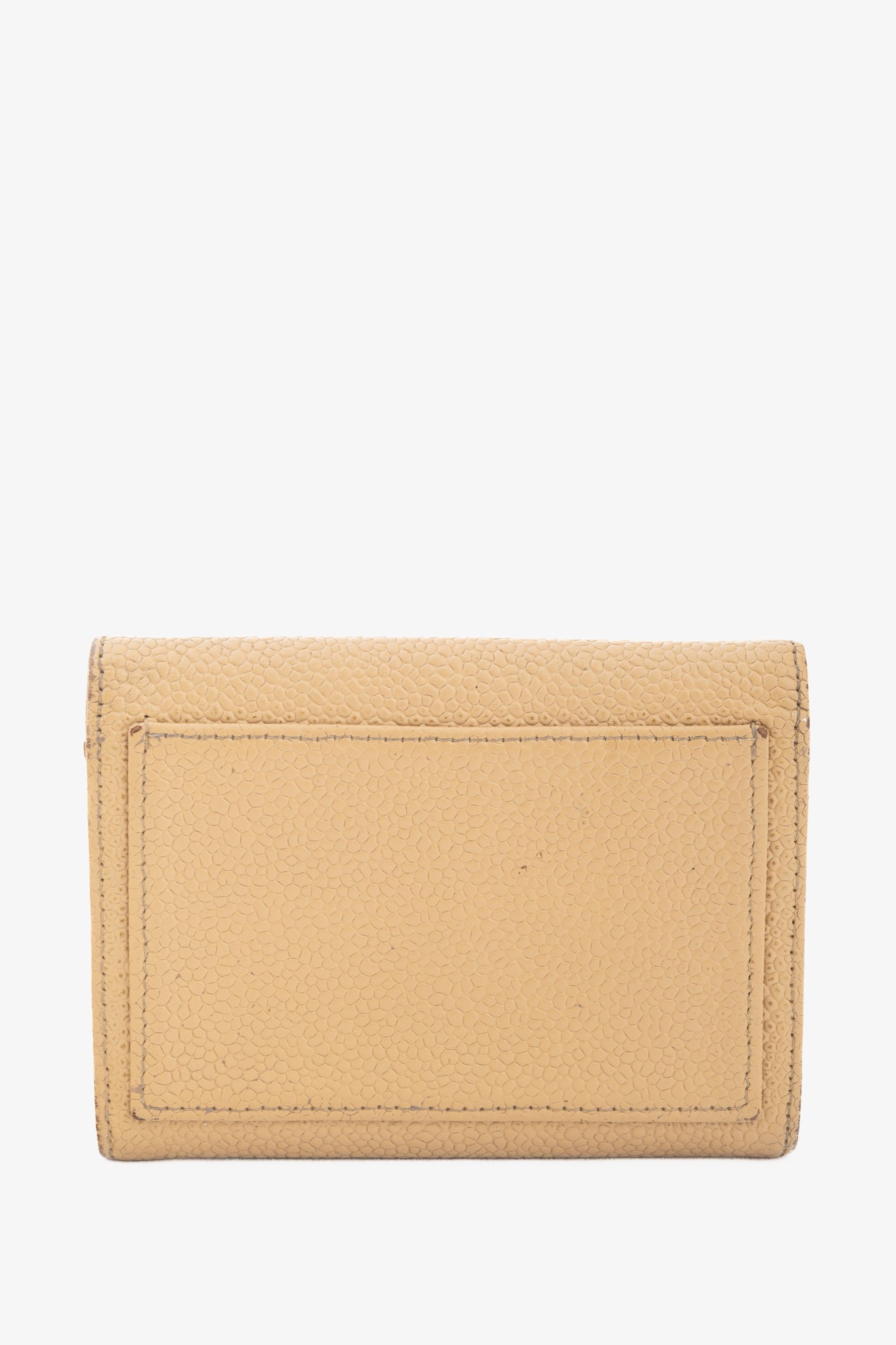 Chanel Tan Caviar Leather CC Card Holder