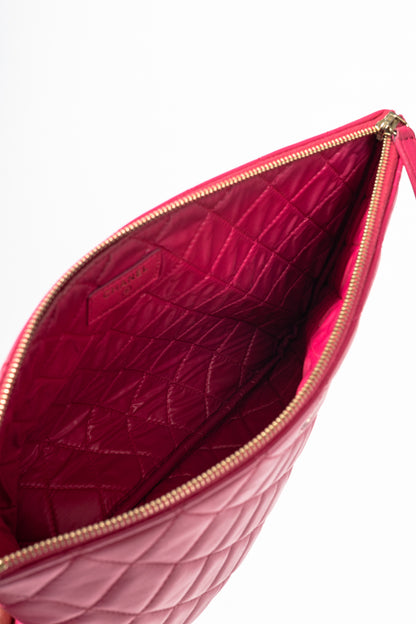 Chanel Pink Quilted Lambskin Medium O-Case