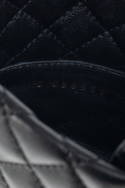 Chanel Black Quilted Leather Interlocking-CC Combat Boots