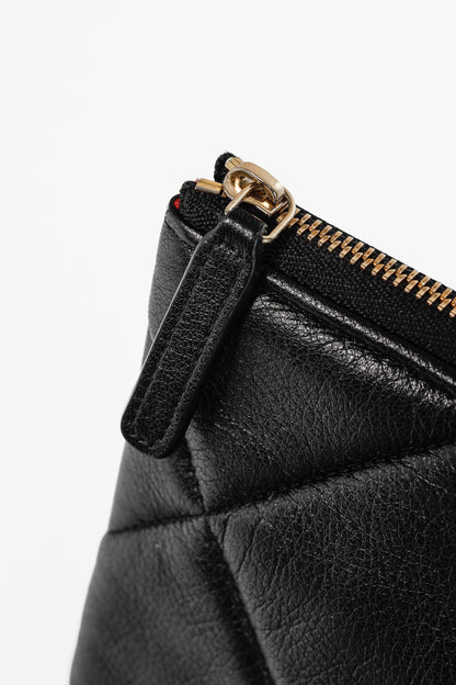 Chanel Black 19 Model Lambskin Quilted Medium O-Case
