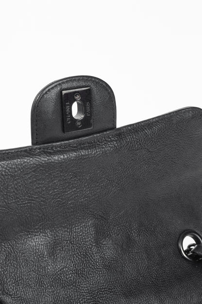 Chanel S17 Mini Classic Black Lambskin Quilted Flap Bag