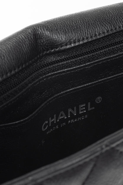 Chanel S17 Mini Classic Black Lambskin Quilted Flap Bag