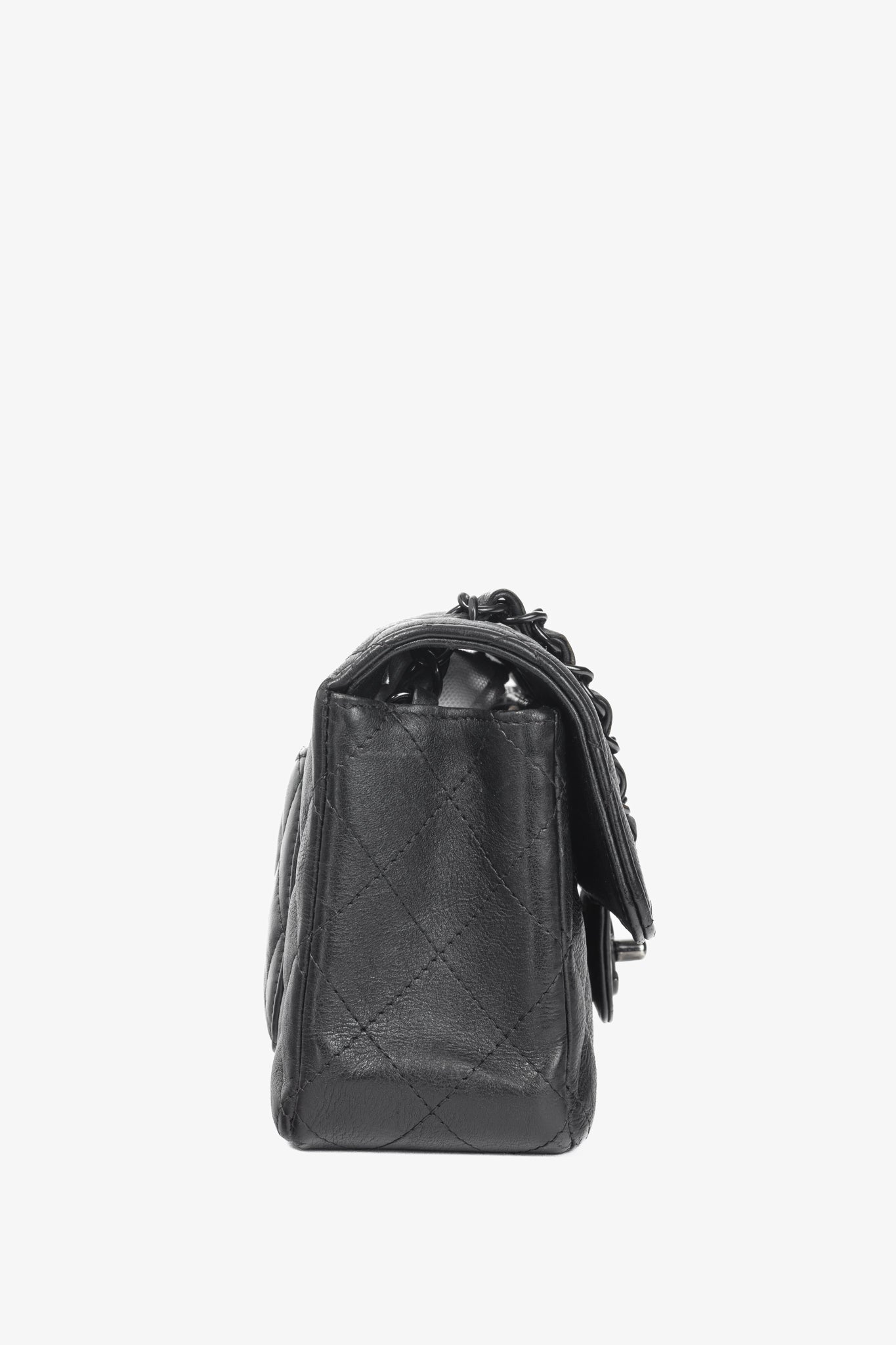 Chanel S17 Mini Classic Black Lambskin Quilted Flap Bag