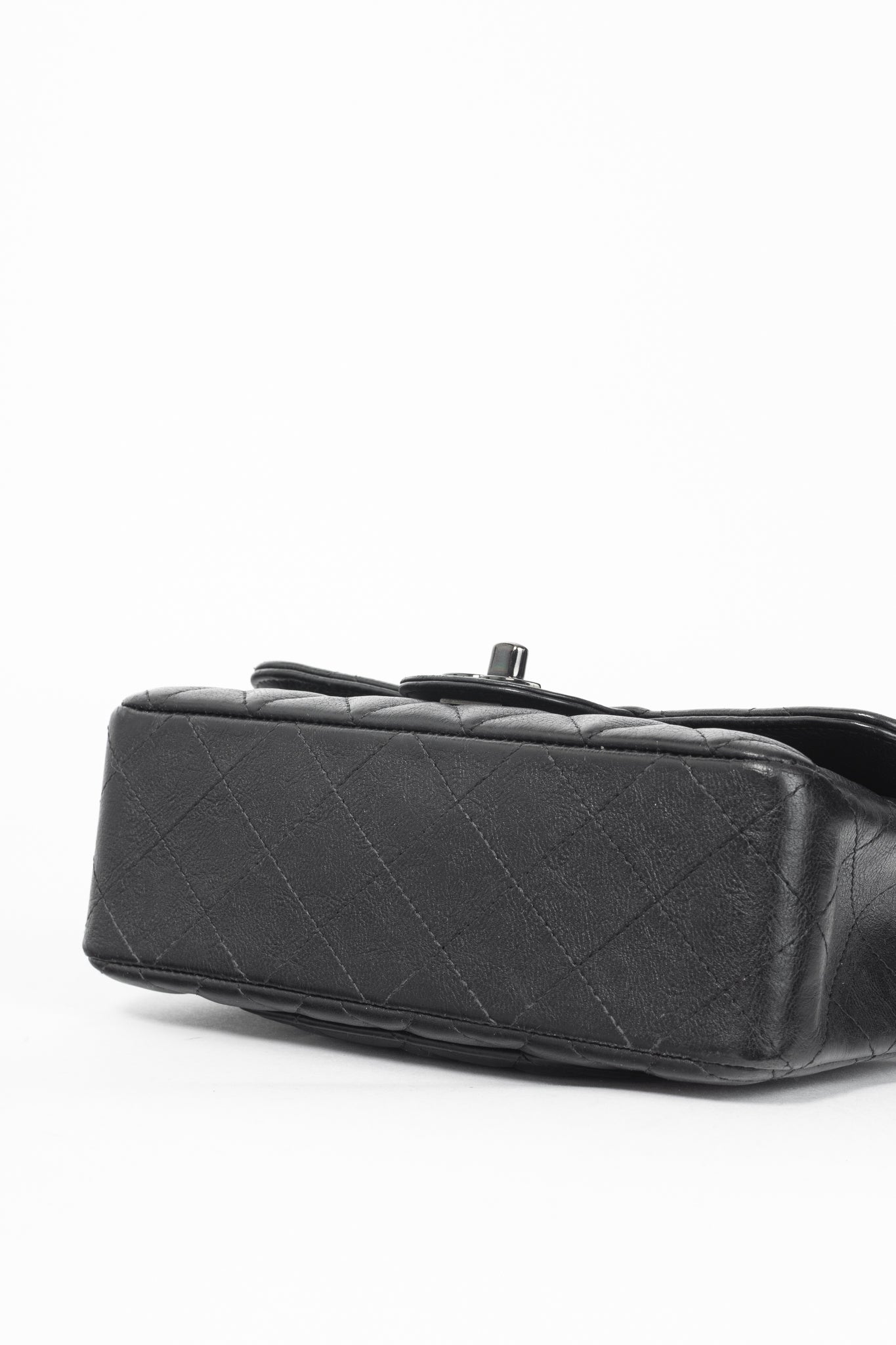 Chanel S17 Mini Classic Black Lambskin Quilted Flap Bag