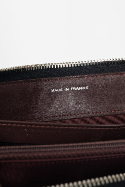 Chanel Black Quilted Lambskin Zip-Around Wallet