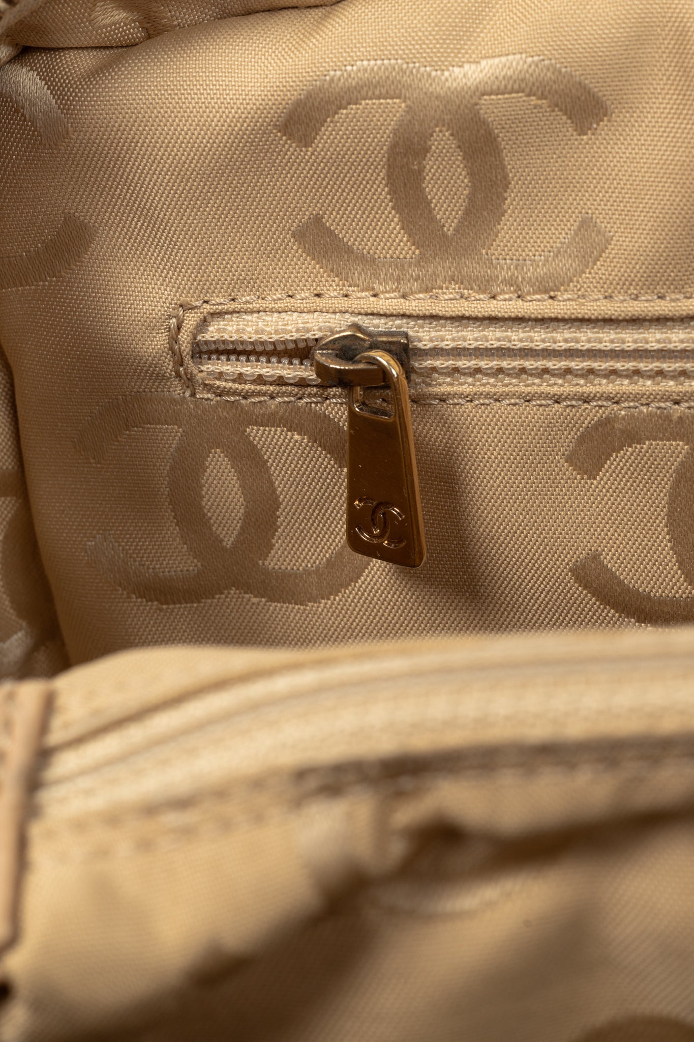 Chanel Wild Stitch Sand CC Quilted Leather Tote