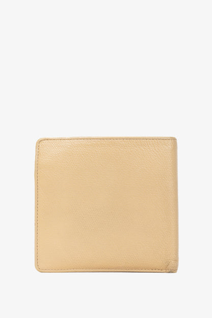 Chanel Camel Caviar Leather CC-Logo Bifold Wallet