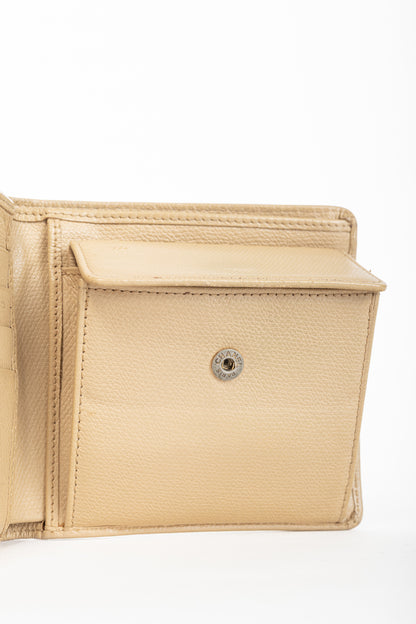 Chanel Camel Caviar Leather CC-Logo Bifold Wallet