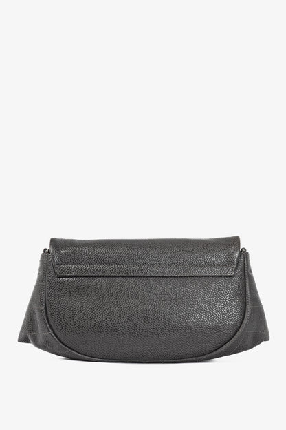 Chanel 12A Anthracite Caviar Leather CC Half Moon WOC