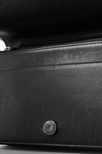Chanel Boy Black Quilted Lambskin SHW Wallet-on-Chain