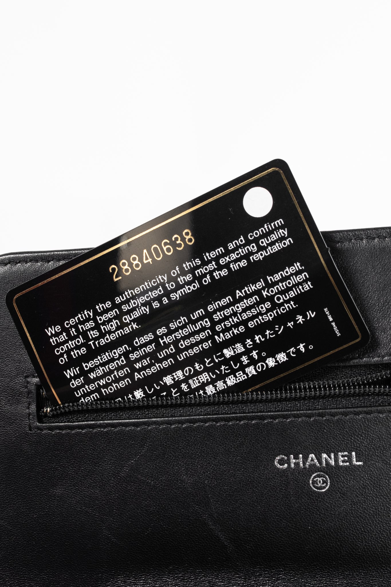 Chanel Boy Black Quilted Lambskin SHW Wallet-on-Chain