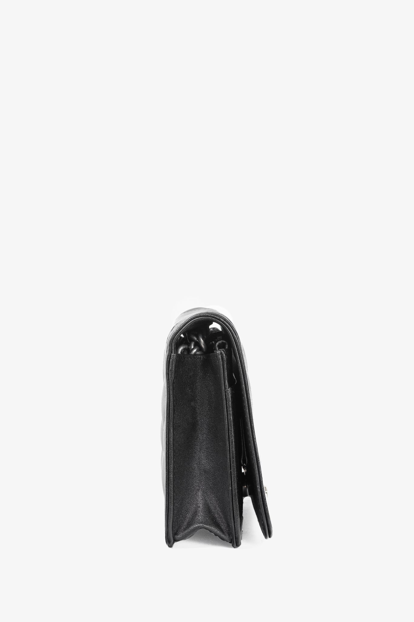 Chanel Boy Black Quilted Lambskin SHW Wallet-on-Chain