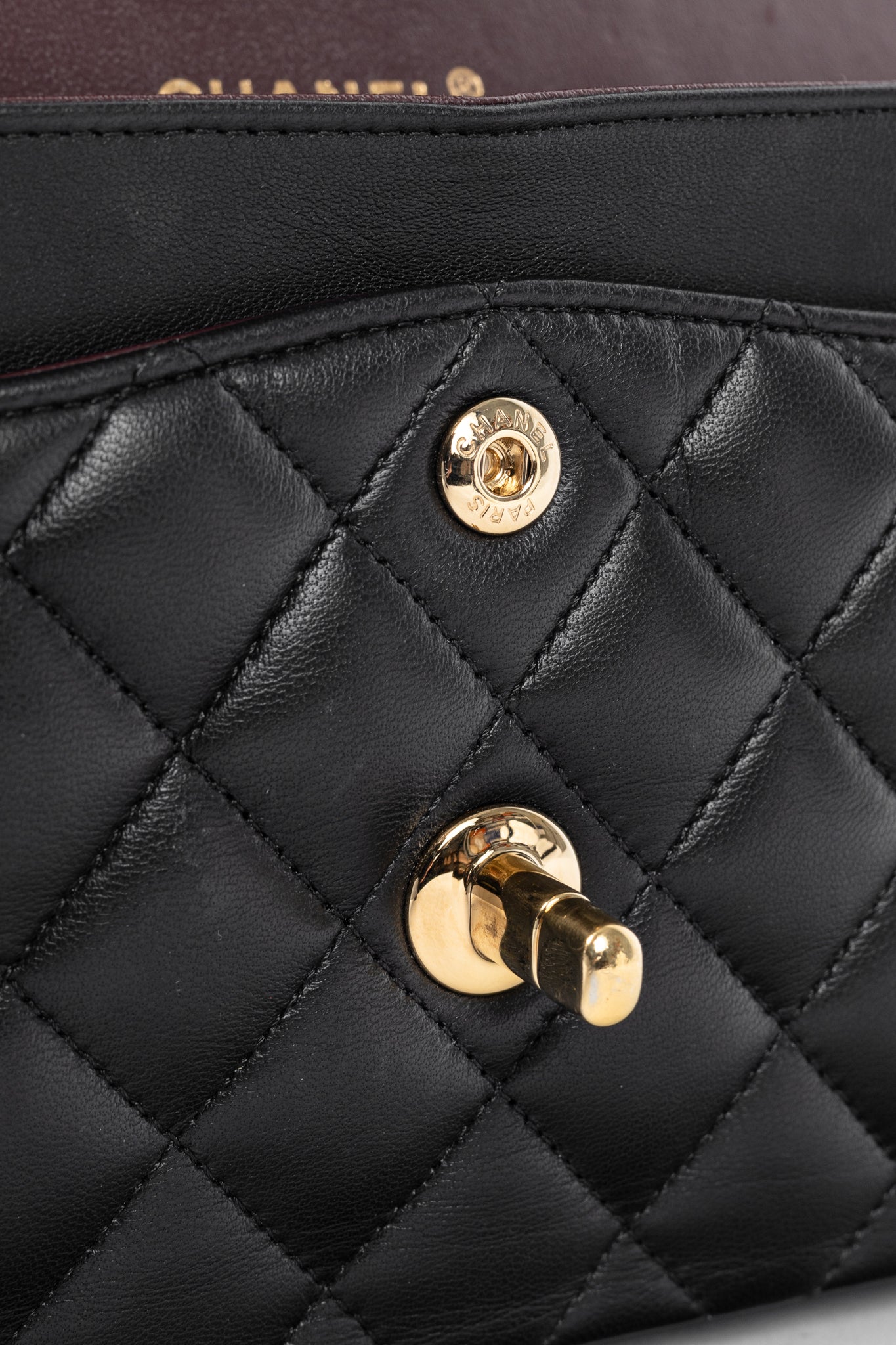 Chanel Small Classic Black Lambskin Quilted Double Flap Bag