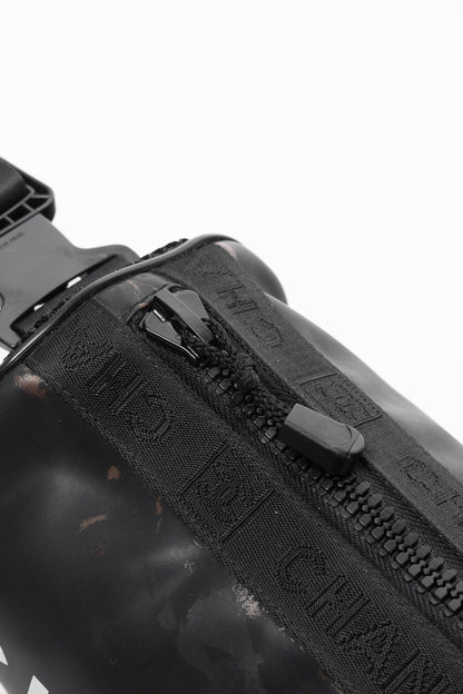 Chanel Sports Line Black Rubber Logo-Print Mini Duffle