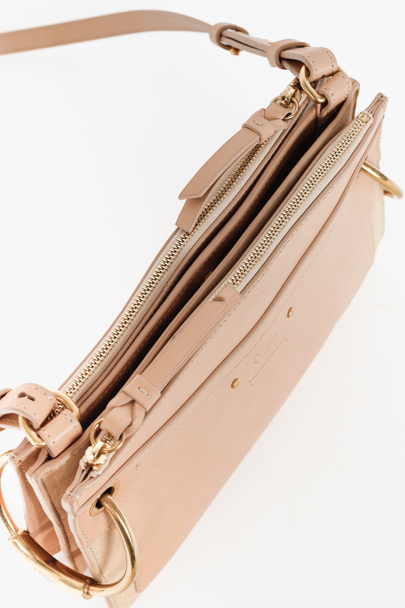 Chloe Mini Roy Blushy Pink Leather & Suede Crossbody