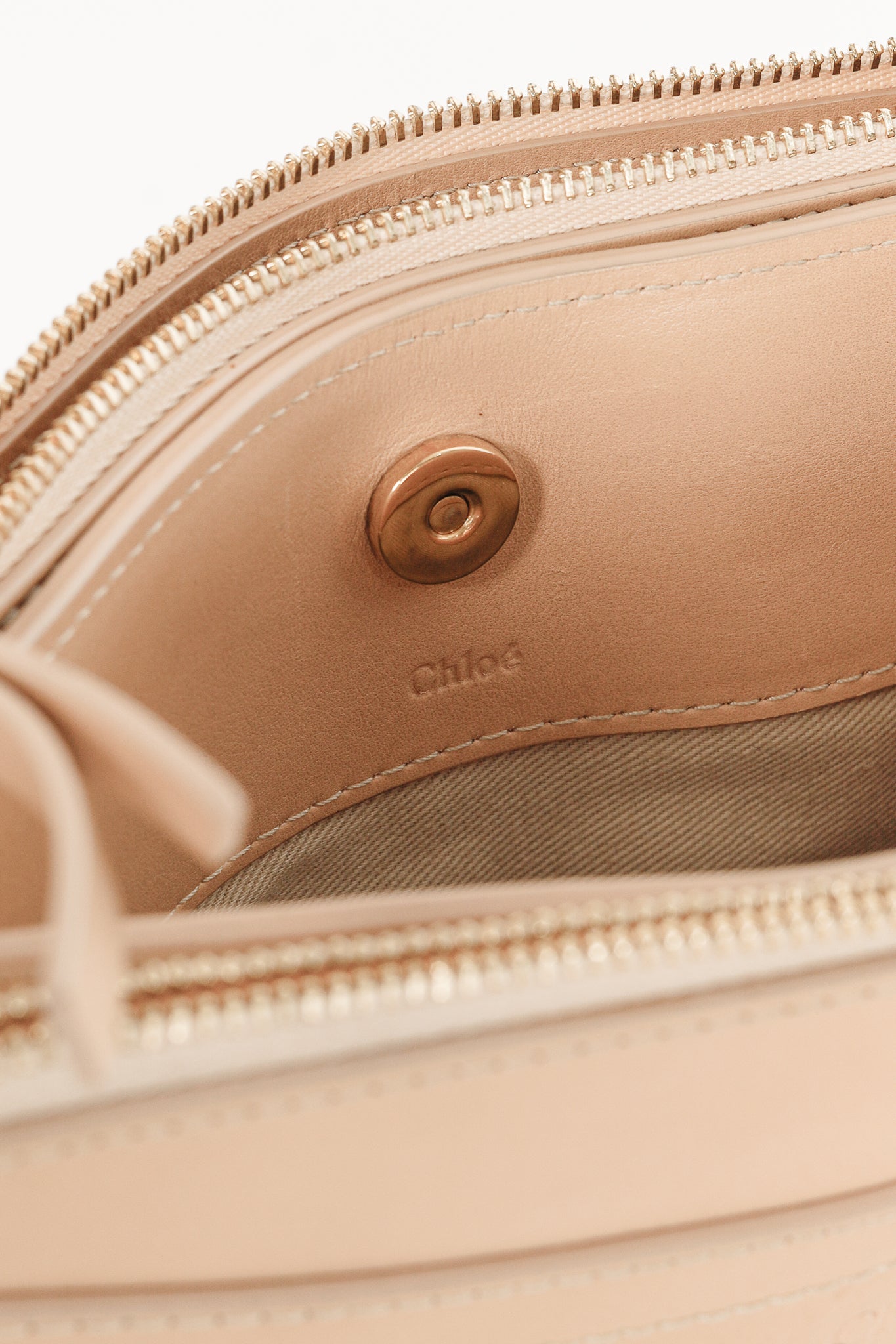 Chloe Mini Roy Blushy Pink Leather & Suede Crossbody