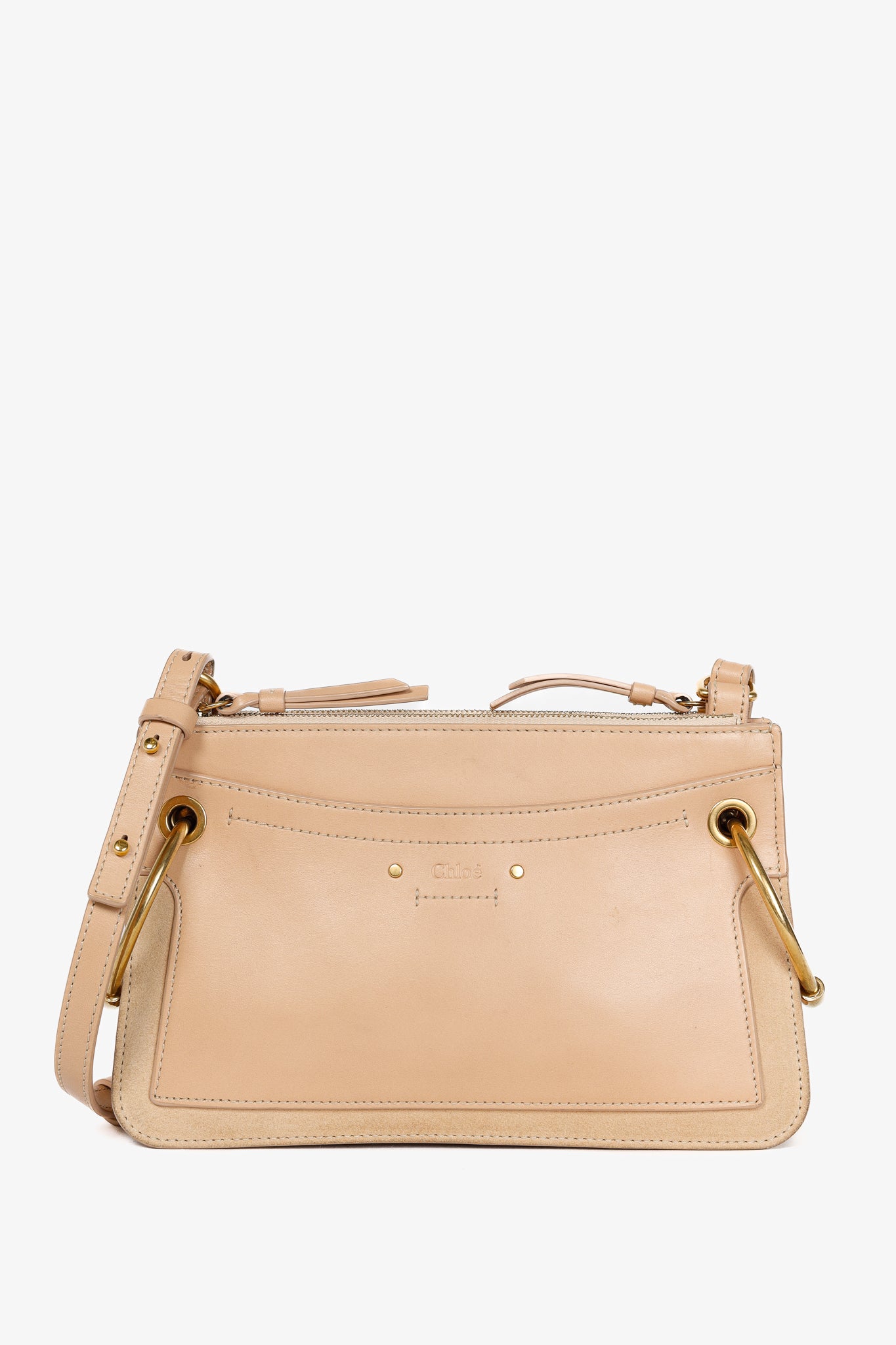 Chloe Mini Roy Blushy Pink Leather & Suede Crossbody