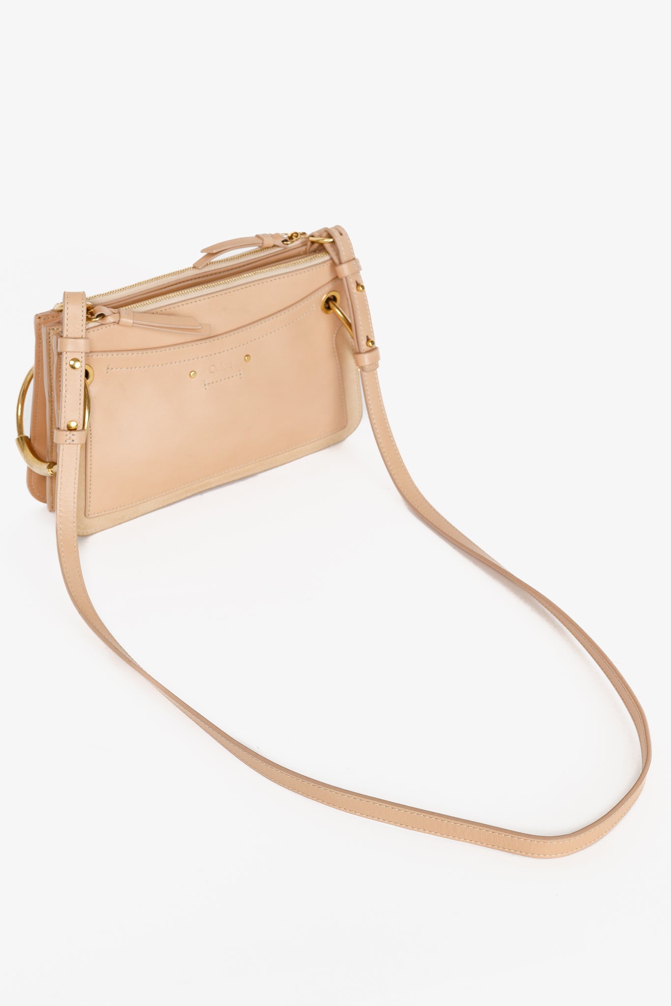Chloe Mini Roy Blushy Pink Leather & Suede Crossbody