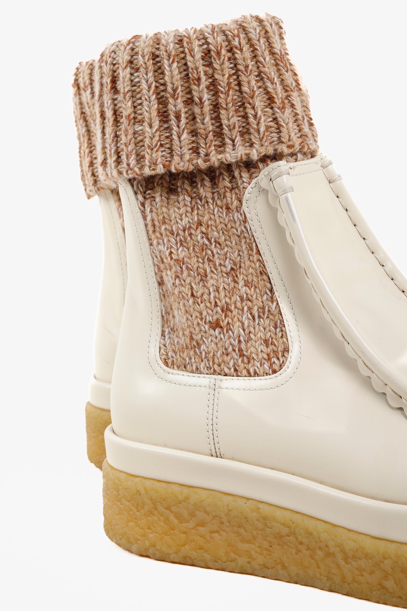 Chloe Beige Jamie Sock Boots