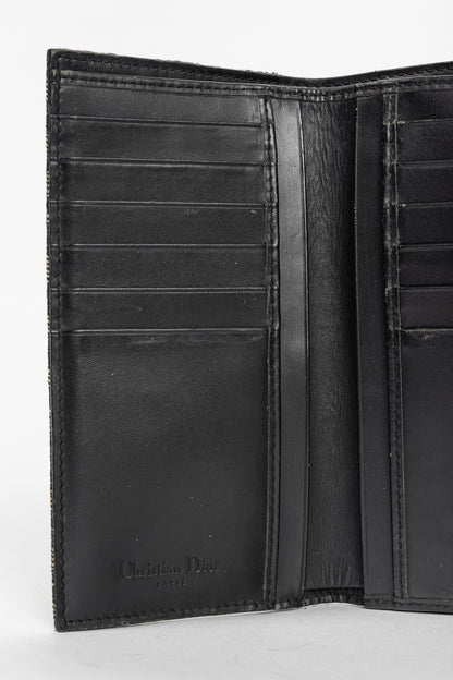 Christian Dior Saddle Noir Logo-Monogram Canvas Wallet