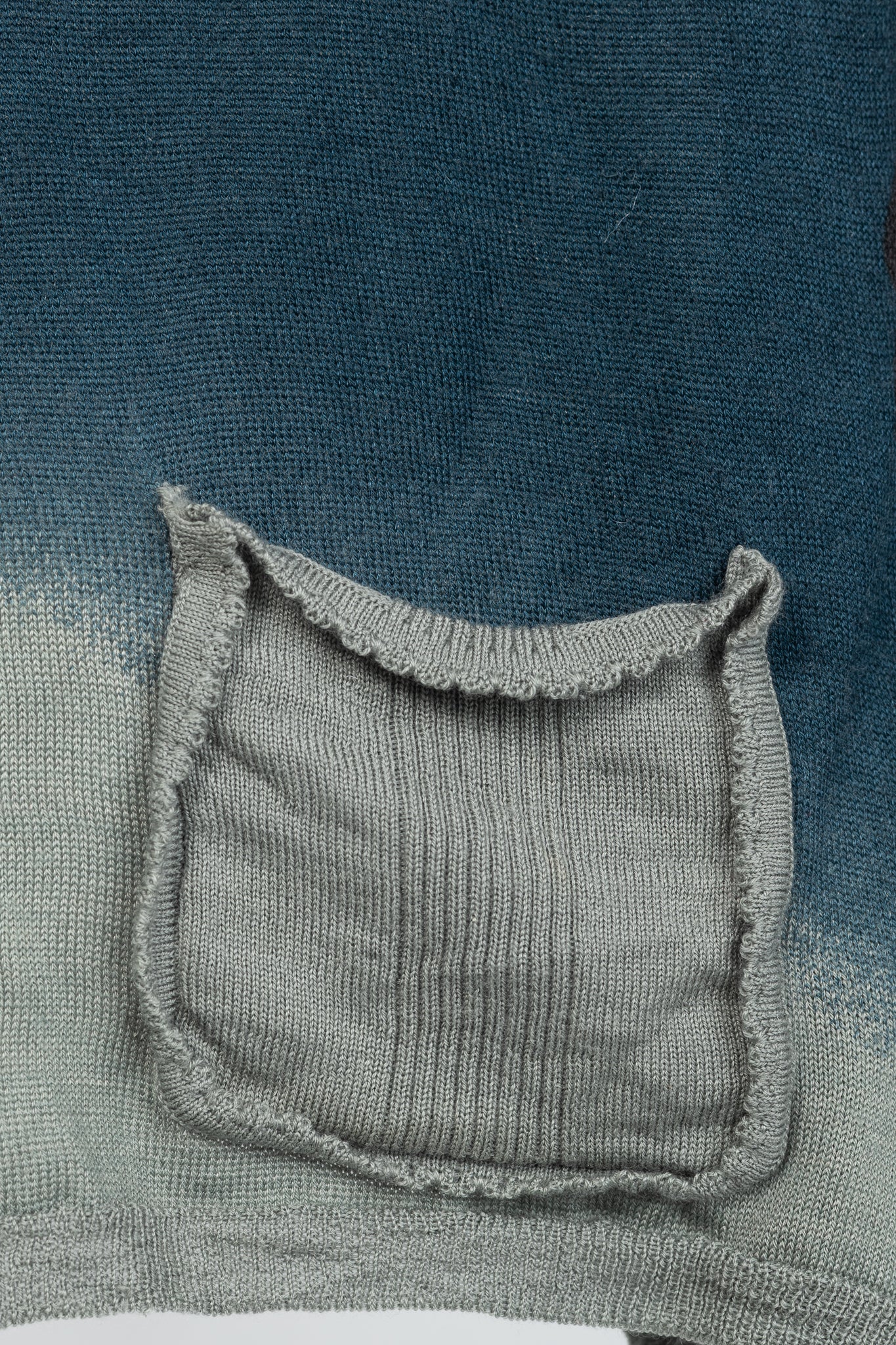 Christian Dior Boutique Teal Wool, Silk, & Cashmere-Blend Floral Cropped Sweater
