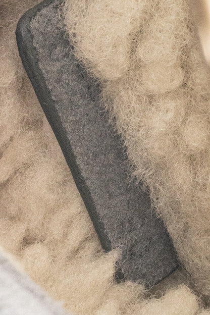Christian Dior Lady Dior Grey Cannage Suede Shearling Tote