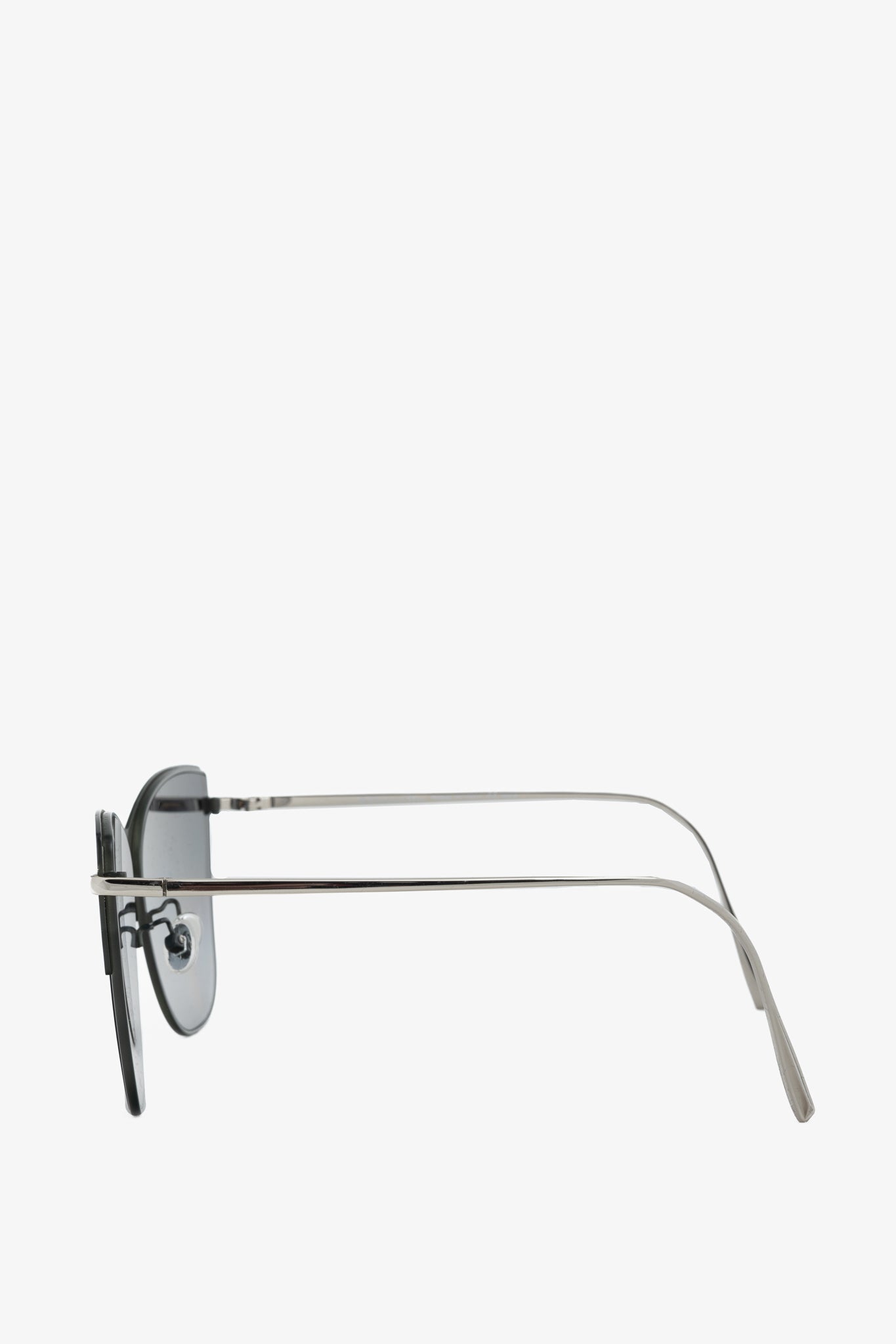 Christian Dior Futurist Green & Silver-Tone Cat-Eye Sunglasses