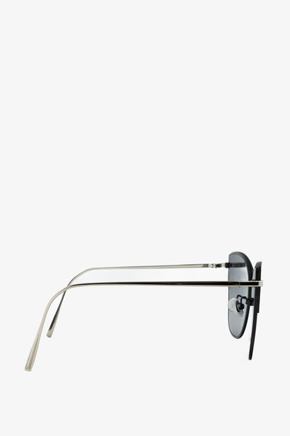 Christian Dior Futurist Green & Silver-Tone Cat-Eye Sunglasses