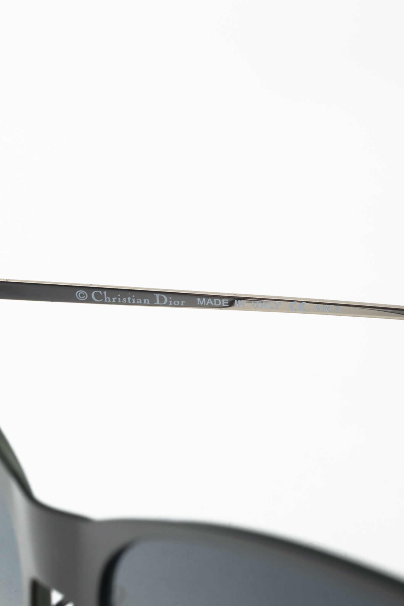 Christian Dior Futurist Green & Silver-Tone Cat-Eye Sunglasses
