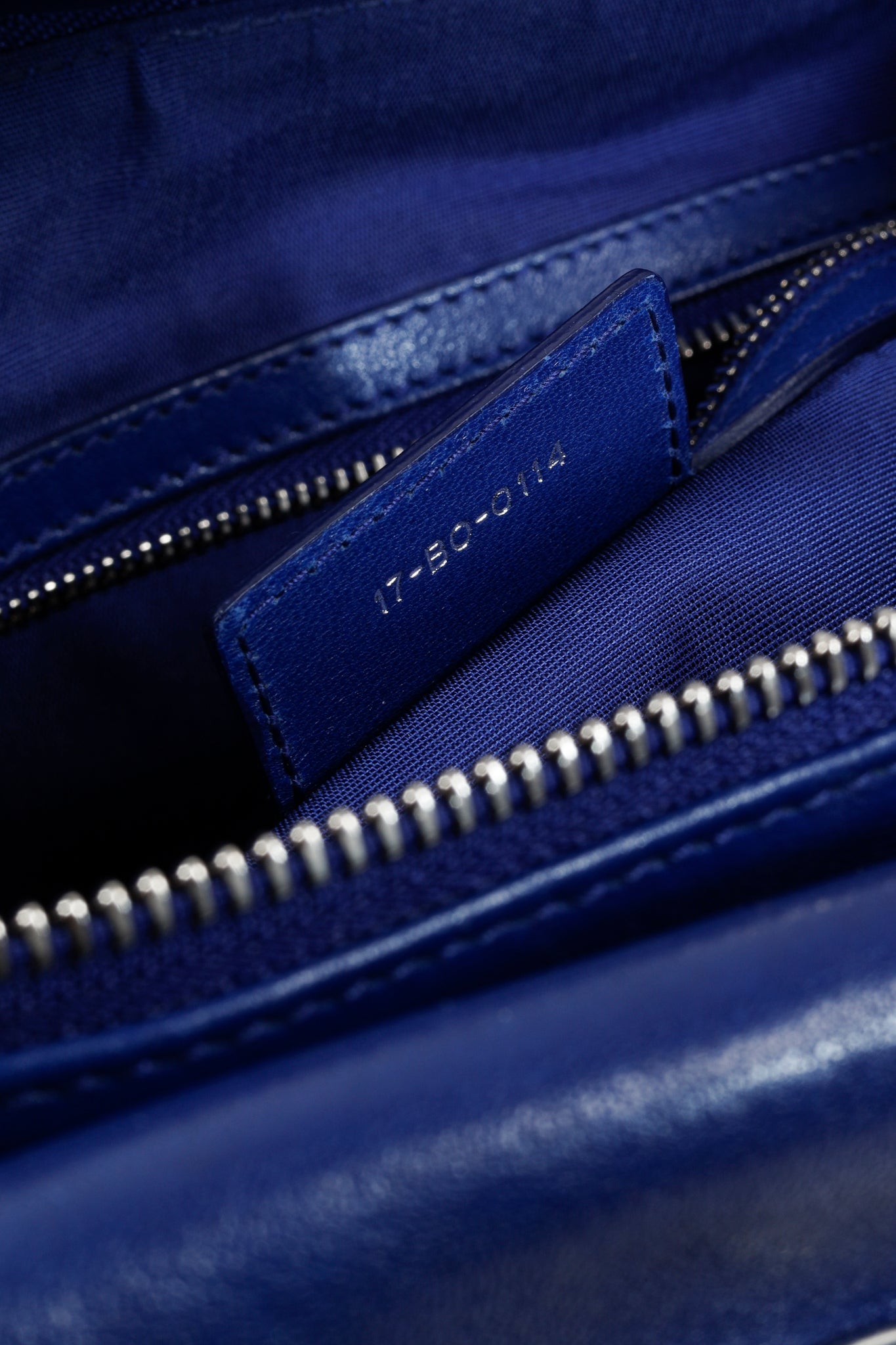 Christian Dior Cobalt Blue Granville Cannage Bag