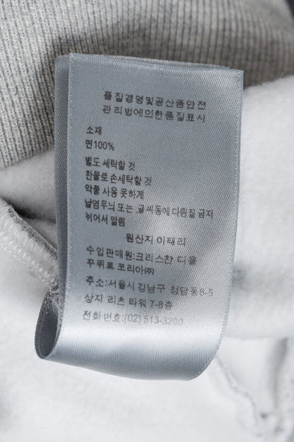 Dior x ERL Resort 23 Runway Gray Heathered Cotton Fleece Swirl Hoodie