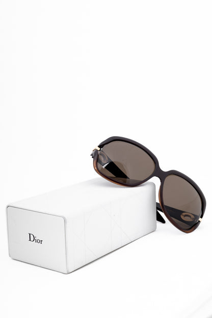 Christian Dior MyLadyDior7 Brown Cannage Oversized Square Sunglasses
