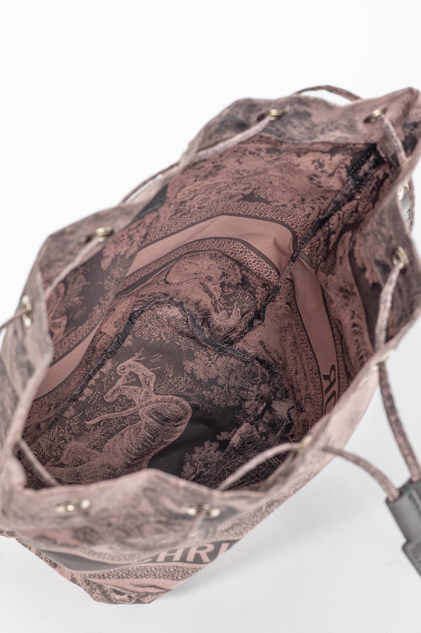 Christian Dior DiorTravel Rose Multi Toile de Jouy Technical Pouch