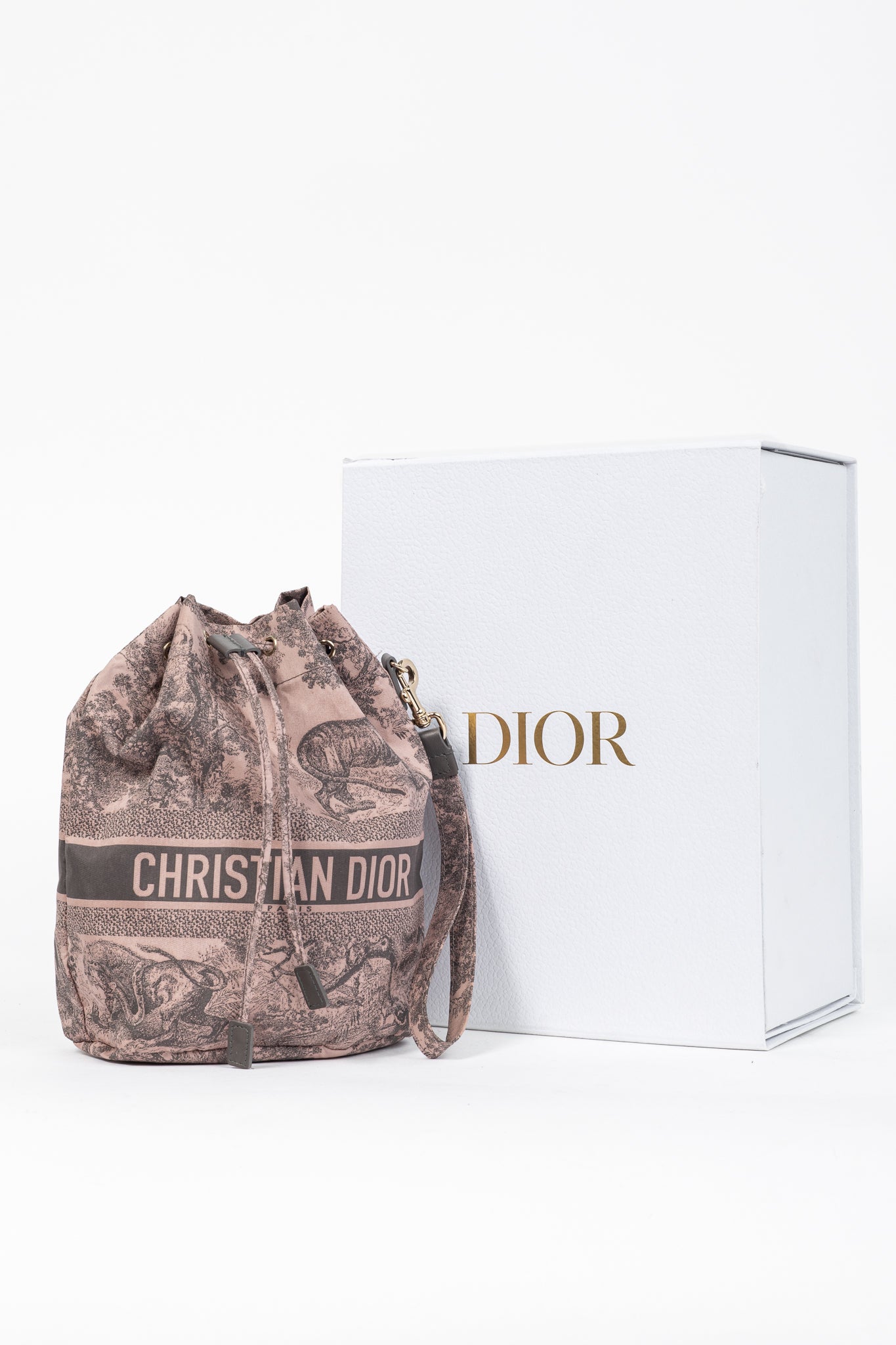 Christian Dior DiorTravel Rose Multi Toile de Jouy Technical Pouch