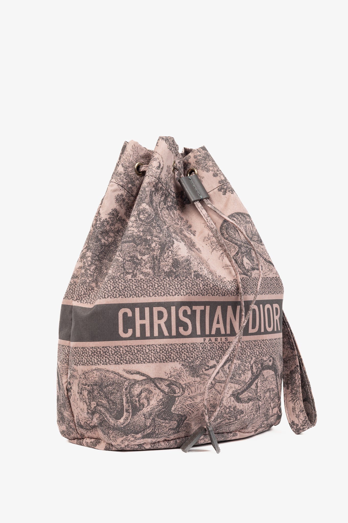 Christian Dior DiorTravel Rose Multi Toile de Jouy Technical Pouch