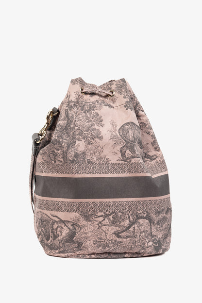 Christian Dior DiorTravel Rose Multi Toile de Jouy Technical Pouch