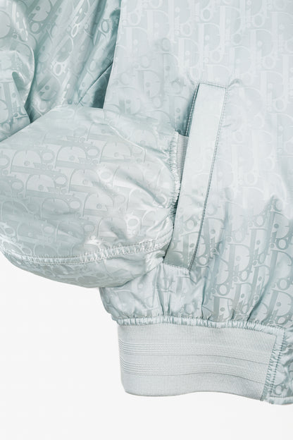Dior Reversible Gray Oblique Nylon Bomber Jacket