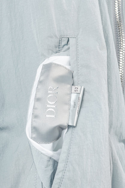 Dior Reversible Gray Oblique Nylon Bomber Jacket