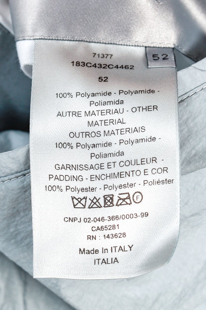 Dior Reversible Gray Oblique Nylon Bomber Jacket
