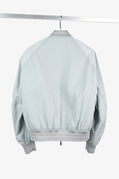 Dior Reversible Gray Oblique Nylon Bomber Jacket