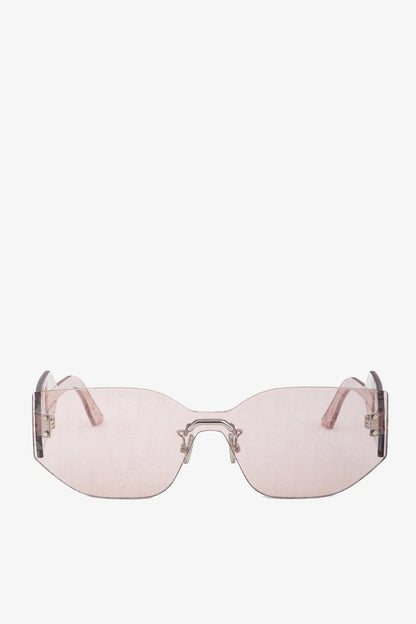 Christian Dior DiorClub M6U Pink Monogram Shield Sunglasses