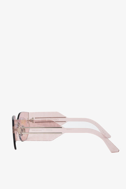 Christian Dior DiorClub M6U Pink Monogram Shield Sunglasses