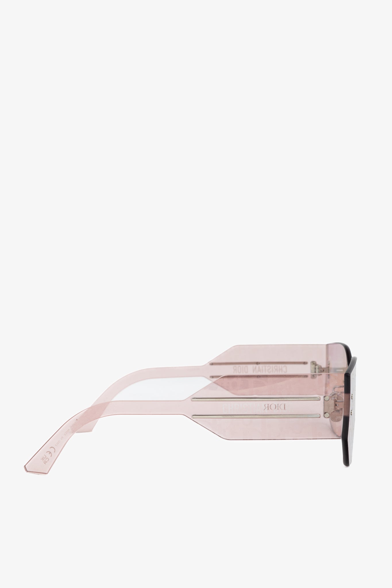 Christian Dior DiorClub M6U Pink Monogram Shield Sunglasses