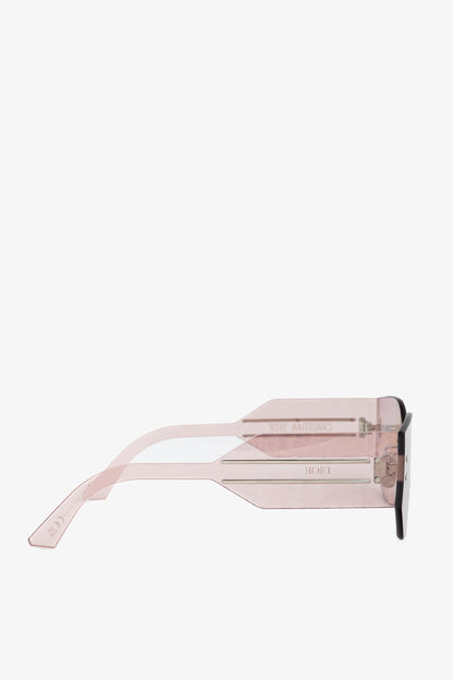 Christian Dior DiorClub M6U Pink Monogram Shield Sunglasses