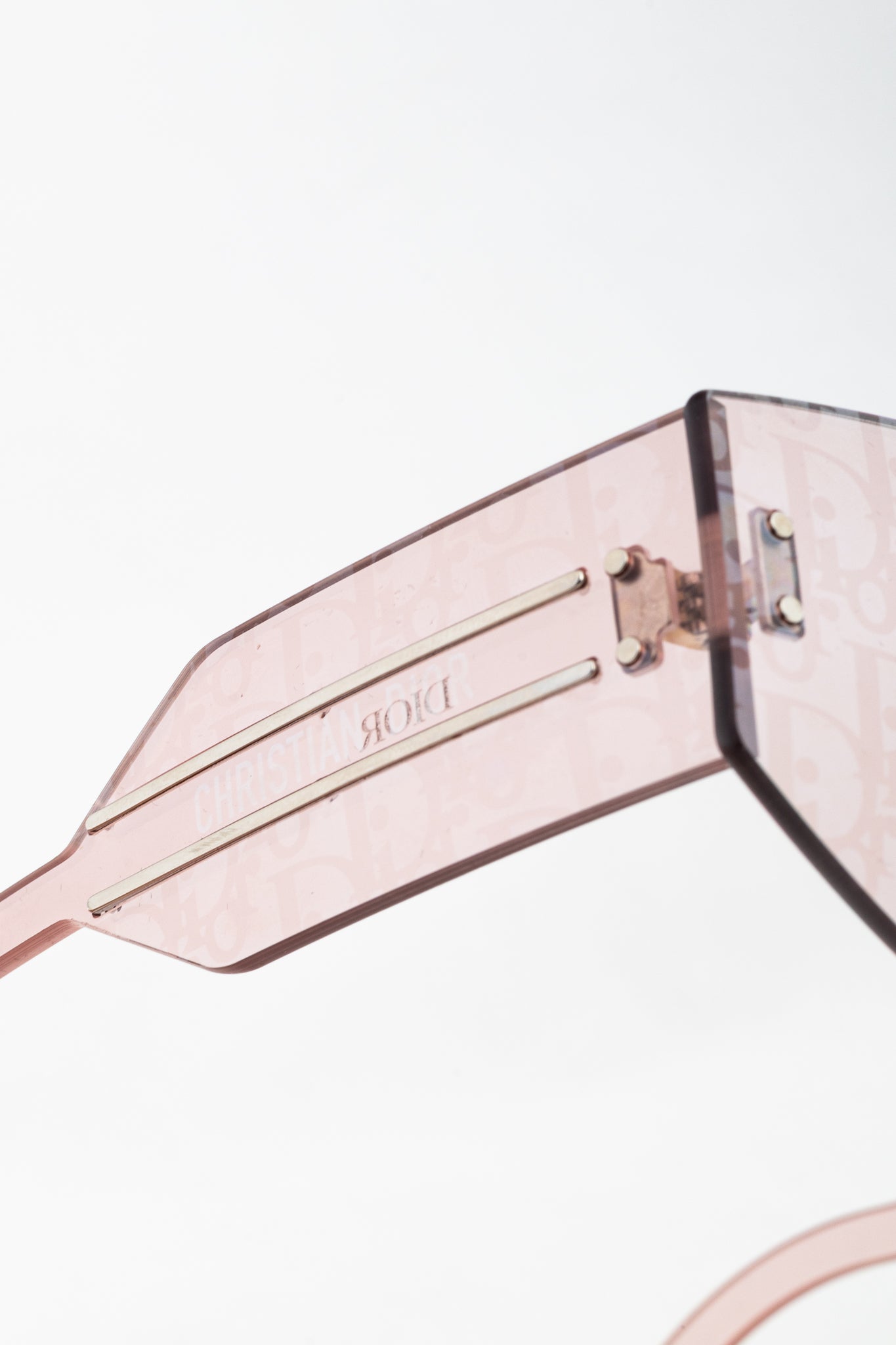 Christian Dior DiorClub M6U Pink Monogram Shield Sunglasses