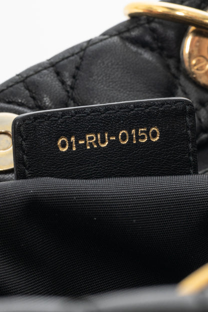 Christian Dior Lady Dior Black Cannage Lambskin Tote