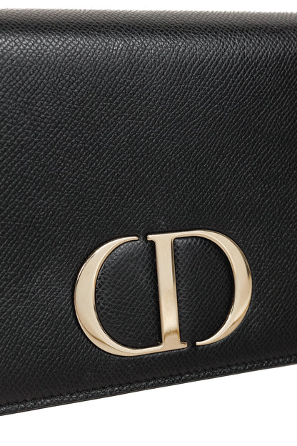 Christian Dior 30 Montaigne Black Leather 2-in-1 Pouch