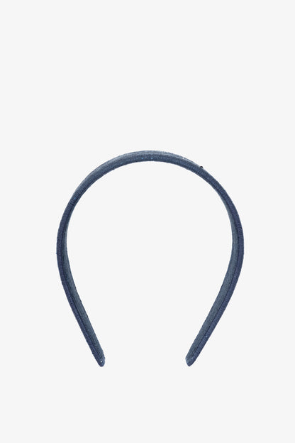 Christian Dior Blue Toile de Jouy Denim Headband